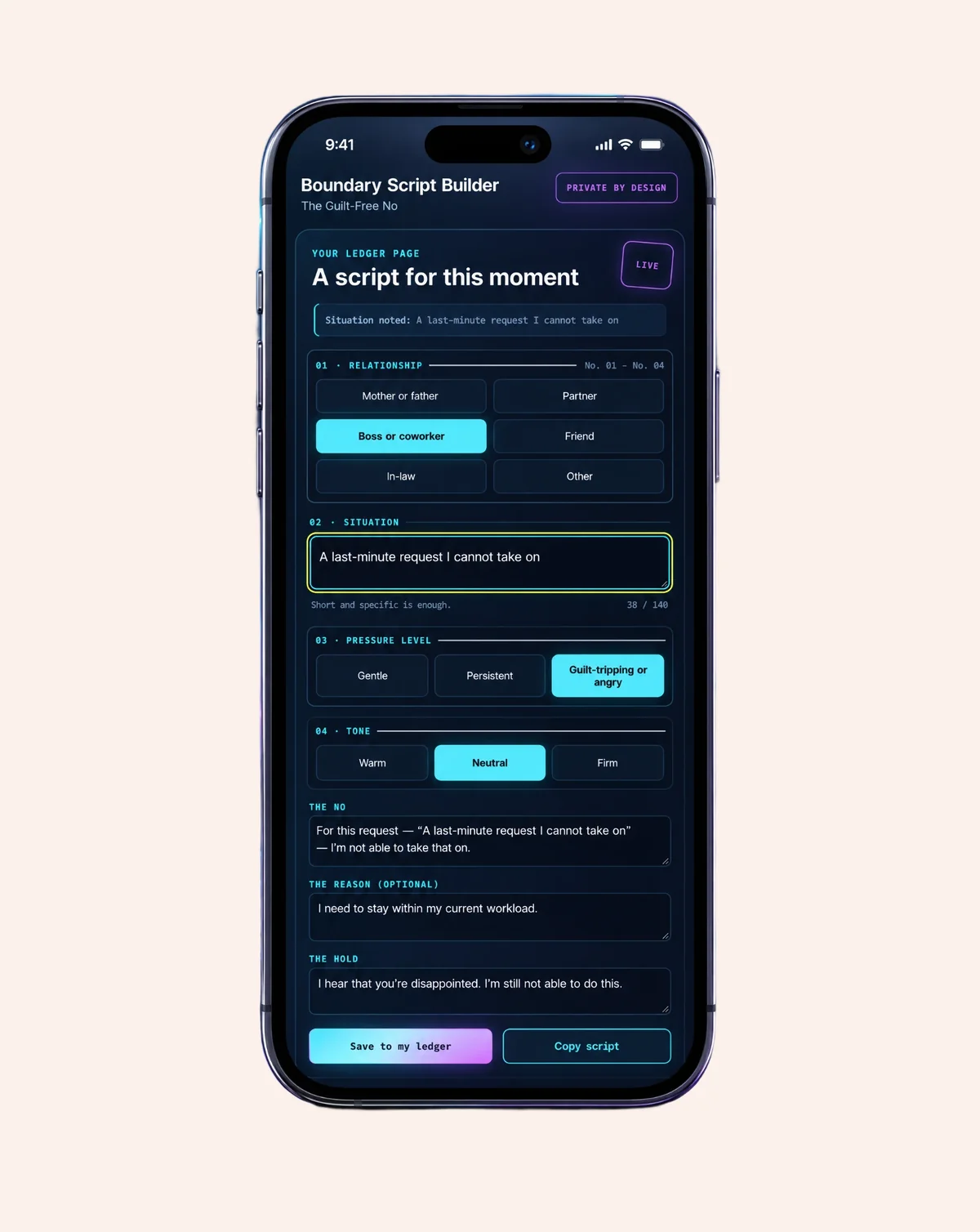 The Boundary Script Builder mini-app